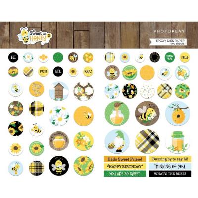 PhotoPlay Paper Sweet As Honey 2 - Pre-Colored Epoxy Dies Paper Pack